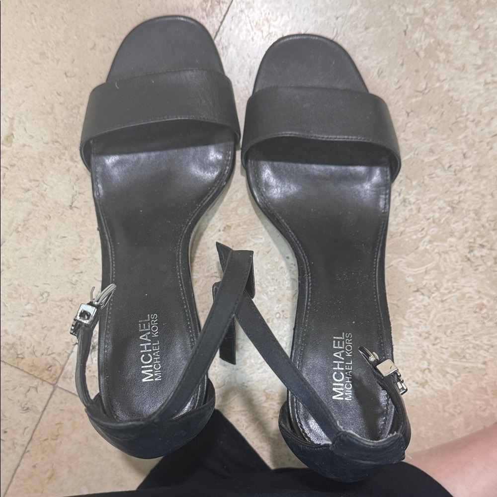 Michael Kors Black Heeled Sandals